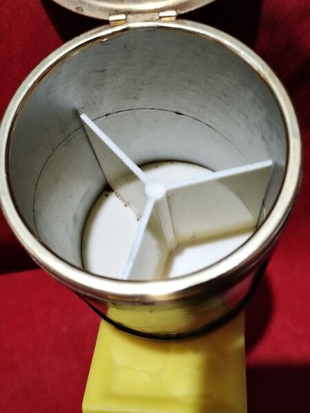 Cutie vintage franceza de pudra, anii 1940-1950, stil Rococo